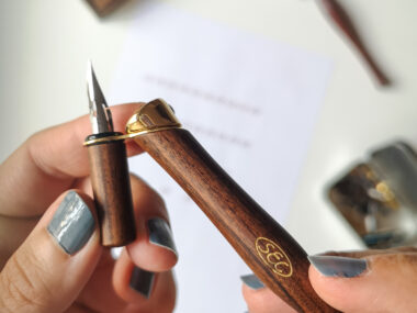 SEC Calligraphy - cannucce porta pennino in legno