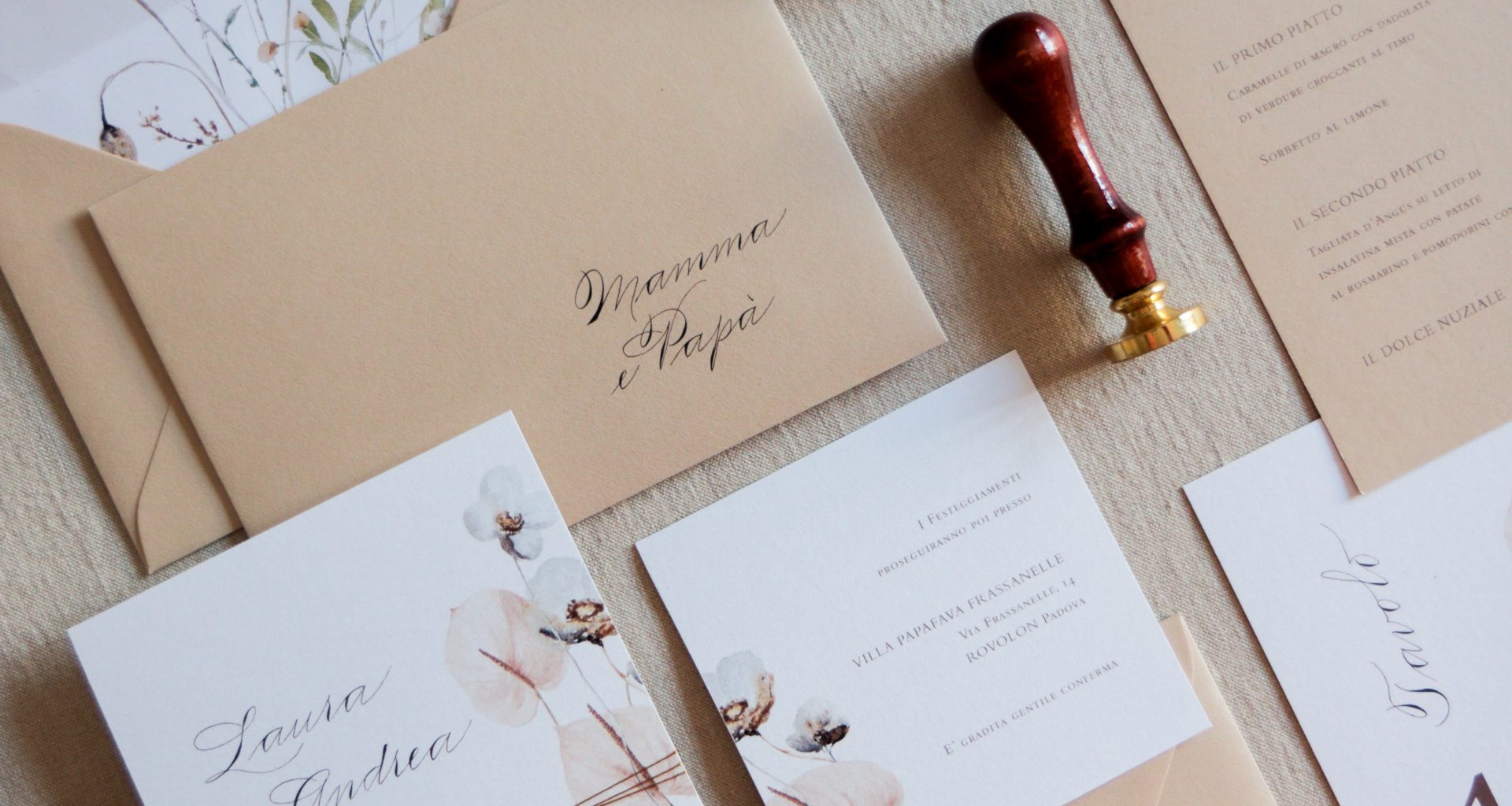Partecipazioni di matrimonio in calligrafia - Komoko Studio