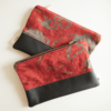 Astuccio con zip in tessuto e pelle - immagine 3