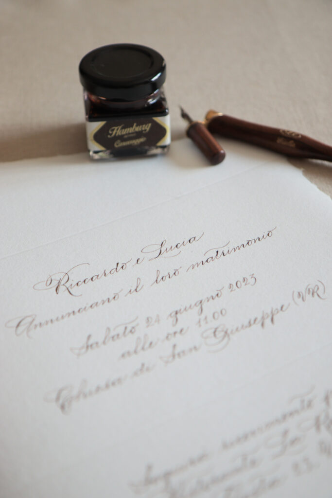 Partecipazioni in calligrafia