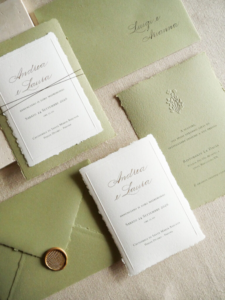 Buste artigianali per matrimonio